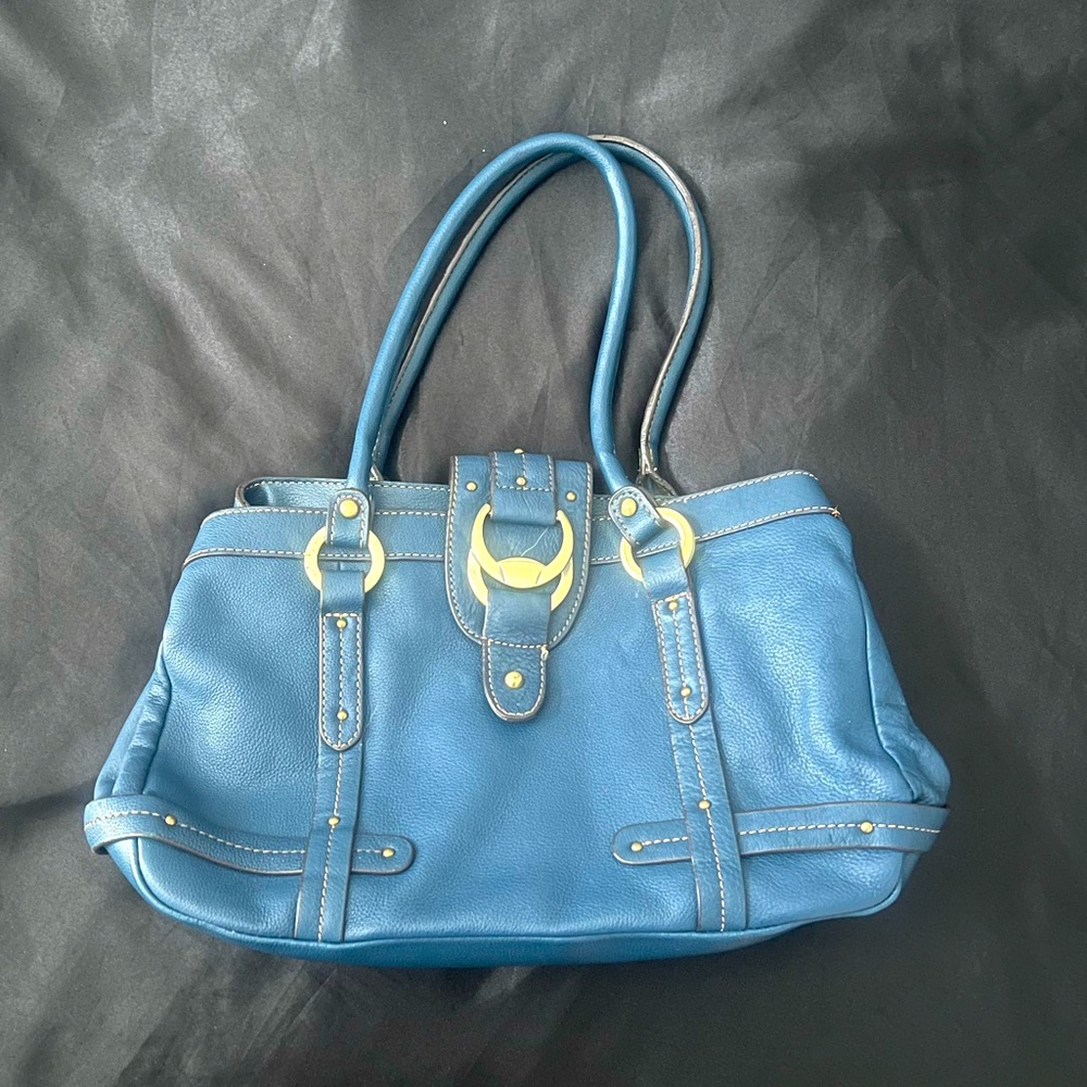 Navy blue shoulder bag